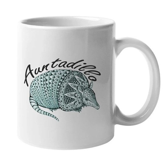 Auntadillo 11oz Ceramic Mug - Picture 1 of 2